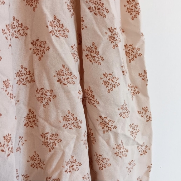 [ Country Outfitter Patrons of Peace Boho Western Floral Tie Shoulder Dress ] - Picture 3 of 10